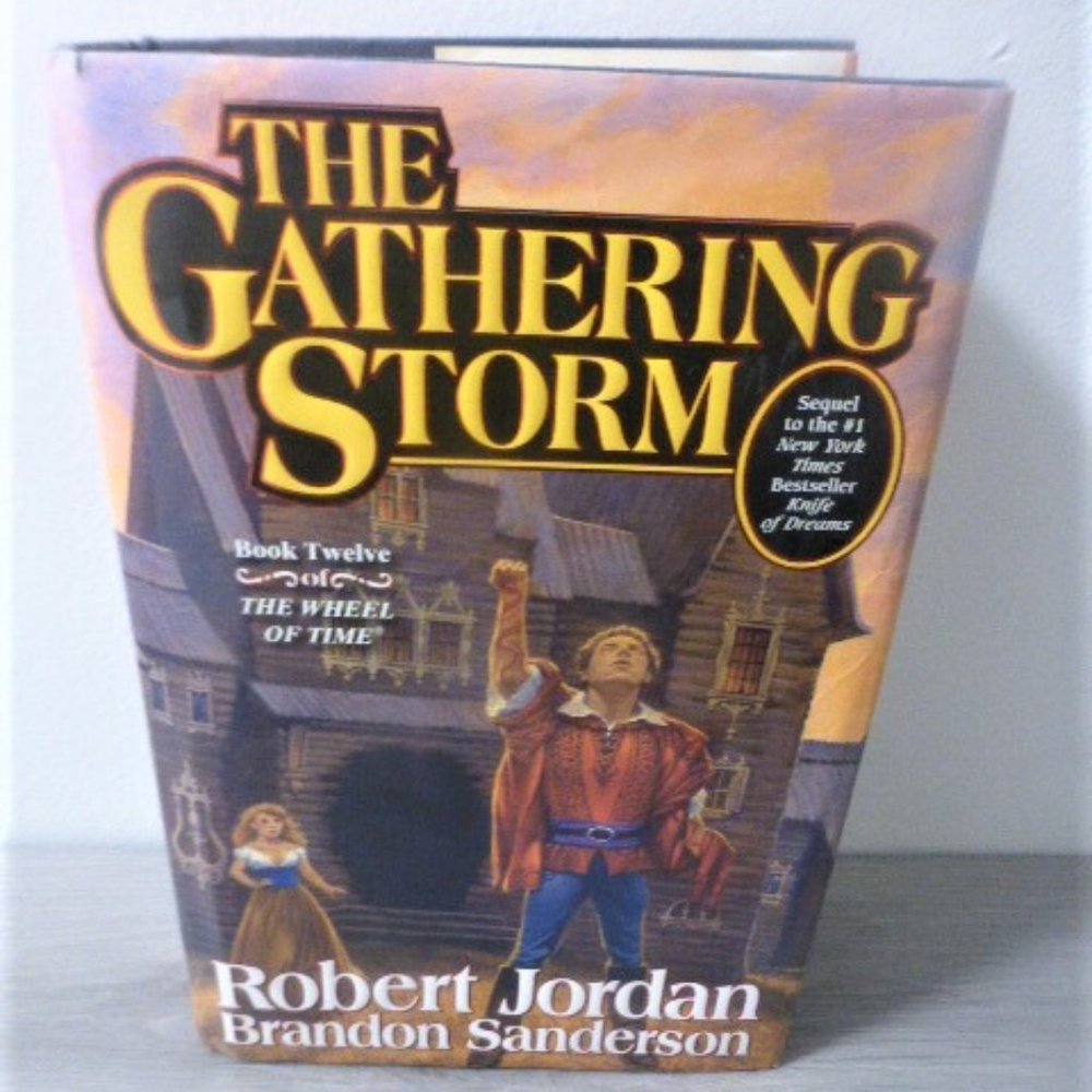 2009 1st Ed SIGNED The GATHERING STORM Robert Jordan hc/dj Book 12 Wheel of Time